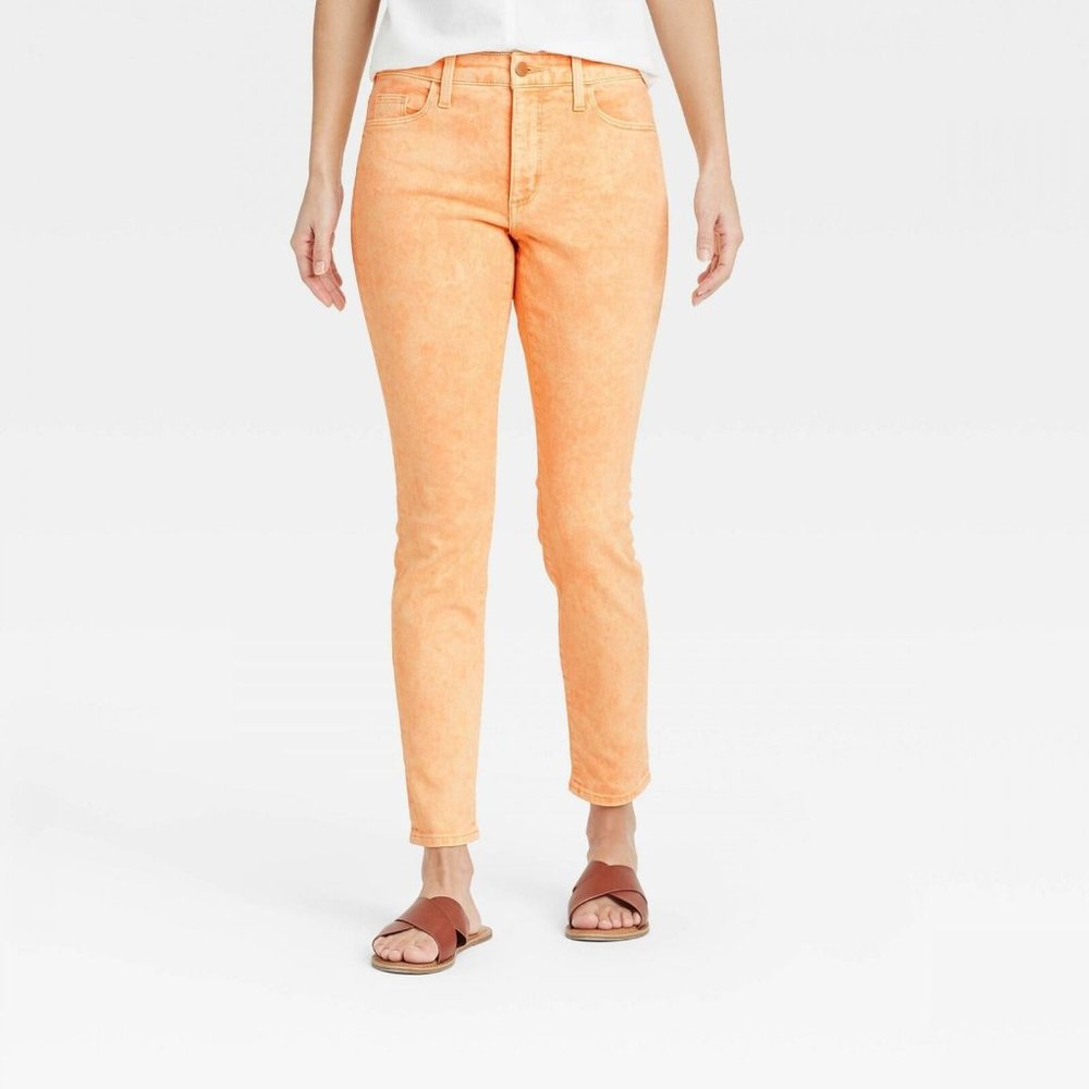 UNIVERSAL THREAD GOODS NWT 10 R ORANGE high rise jeans